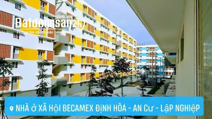 CHÍNH CHỦ CẦN BÁN CĂN HỘ CHUNG CƯ TẦNG 2 Ở XÃ HỘI BECAMEX ĐỊNH HÒA –