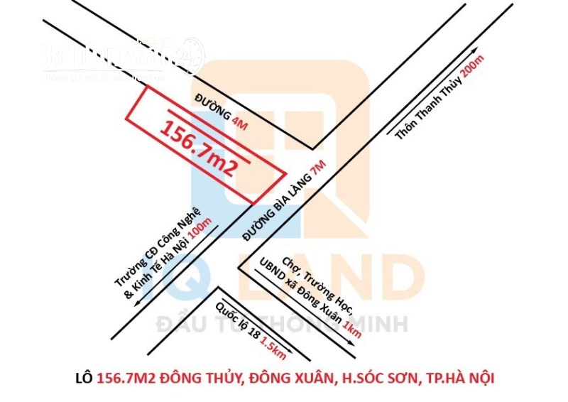 IqLand Mở Bán Lô Góc+Bìa Làng 76m2 tại Đông Thủy-Đông Xuân-Sóc Sơn