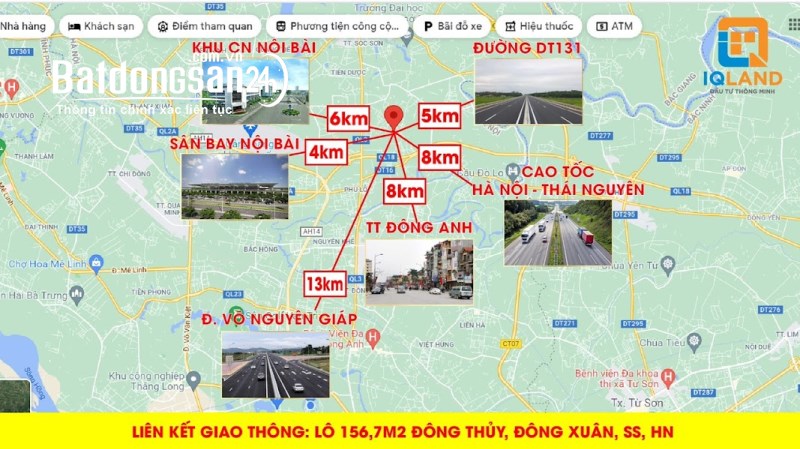 IqLand Mở Bán Lô Góc+Bìa Làng 76m2 tại Đông Thủy-Đông Xuân-Sóc Sơn