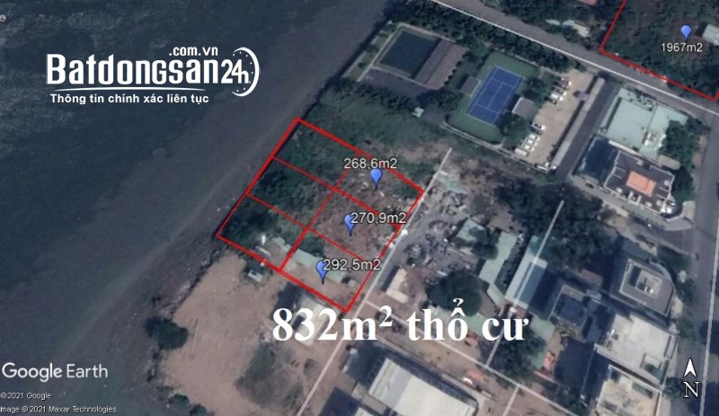 Bán đất mặt tiền sông Sài Gòn tại Thảo Điền 3 lô nhỏ nằm liền nhau