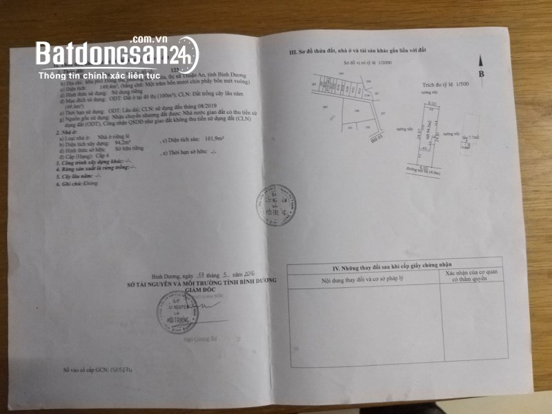 BÁN NHÀ TẠI 169 BÌNH HÒA 03 – PHƯỜNG BÌNH HÒA – TP THUẬN AN – BÌNH