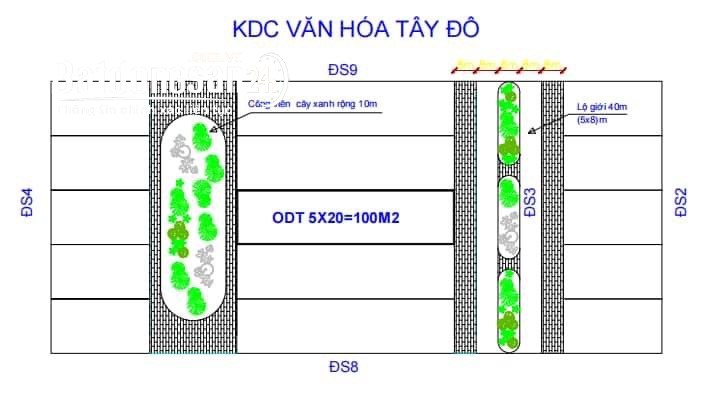 CHỦ GỬI - BÁN NỀN TUYỆT ĐẸP - ĐƯỜNG SỐ 3 - KDC VĂN HOÁ TÂY ĐÔ - GẦN