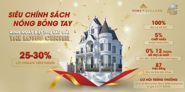 Chính thức mở bán biệt thự lâu đài Vimefulland Tây Hồ Ciputra Hà Nội.