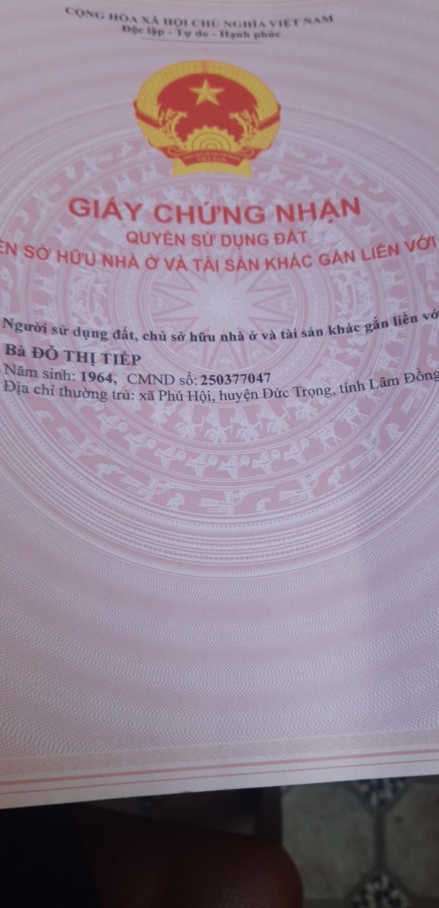 CHÍNH CHỦ CẦN BÁN GẤP LÔ ĐẤT MẶT TIỀN ĐƯỜNG THỐNG NHẤT – PHÚ