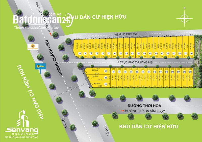 Nhận Booking giai đoạn 1 Phố Thương mại Sen Vàng Town, Quách Điêu,