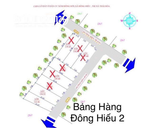 Bán đất dân cư đông, đường rộng tại Xã Đông Hiếu, Thái Hòa, Nghệ An