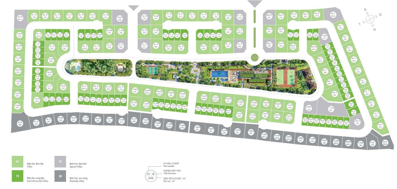 Bán Biệt Thự đơn lập Vườn Tùng Ecopark, dt 324m2 hướng Nam nhà thô