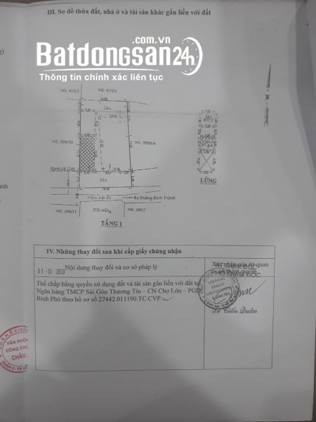 Tôi cần bán gấp lô đất 500 m2 (18x27)  tại Phường Bình Hưng Hòa, Bình