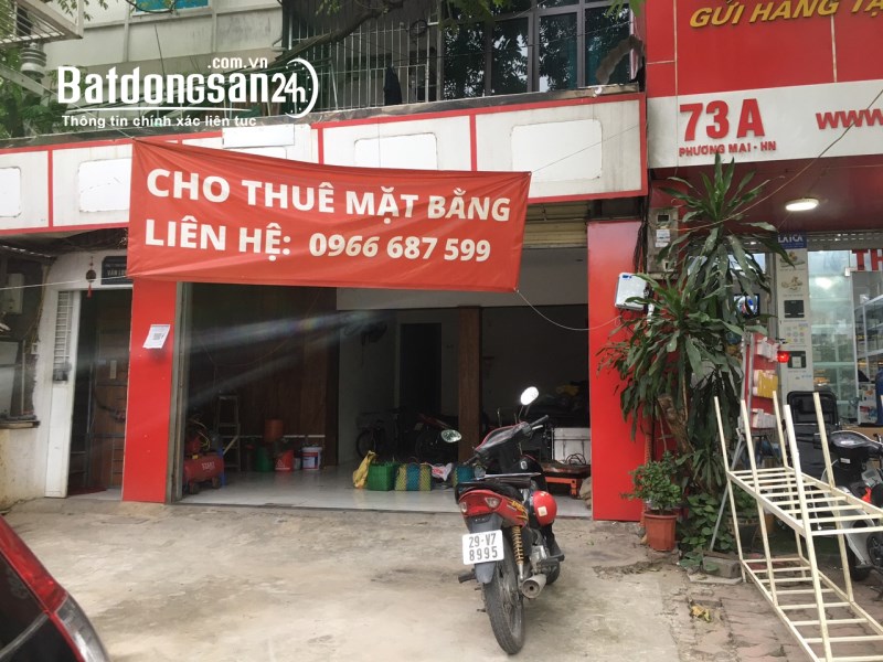 Cho thuê tầng 1 nhà mặt phố số 73 Phương Mai, Đống Đa, Hà Nội.
