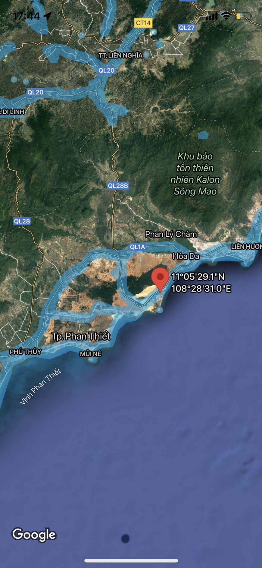 Đất sát biển Bình Thuận, gần KDL Bàu Trắng, Gần dự án khai thác du