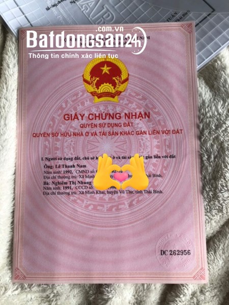 CHÍNH CHỦ BÁN ĐẤT TẠI TÂY SƠN, KIẾN XƯƠNG, THÁI BÌNH.