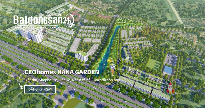 BÁN LÔ LIỀN KẾ MẶT ĐƯỜNG 24M DỰ ÁN CEOHOMES HANA GARDEN MÊ LINH GIÁ