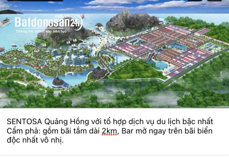 Dona Group em bán đất biệt thự ven biển dự án Sentosa tại TP Cẩm Phả,