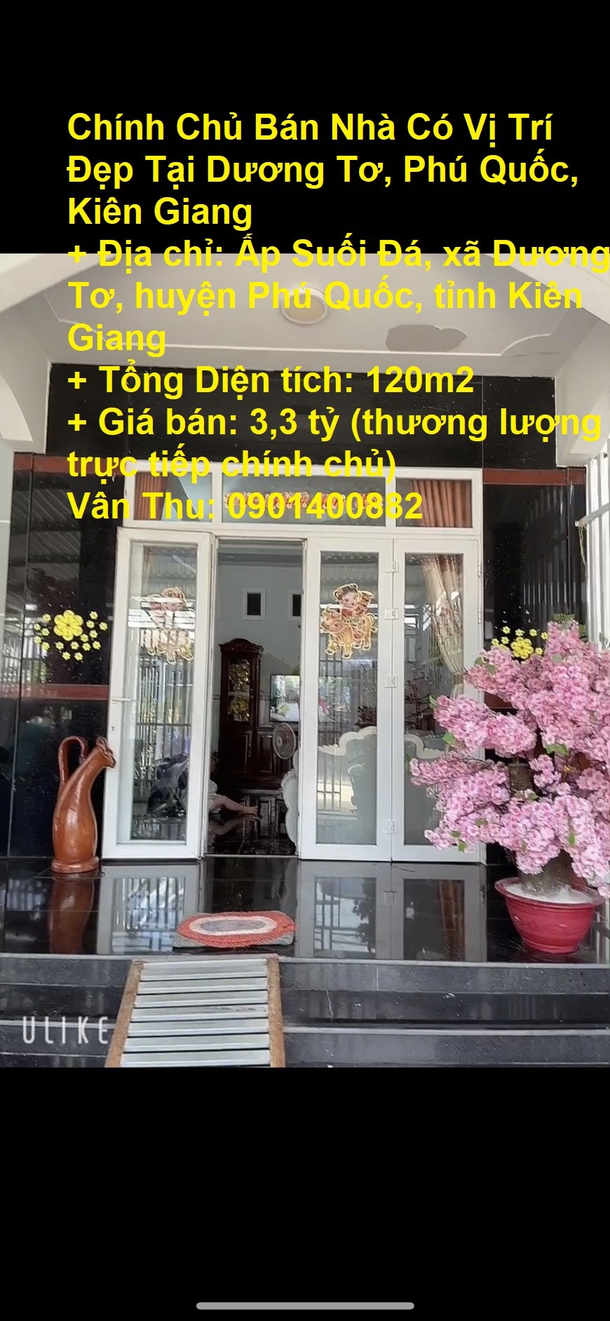 Chính Chủ Bán Nhà Có Vị Trí Đẹp Tại Dương Tơ, Phú Quốc, Kiên Giang