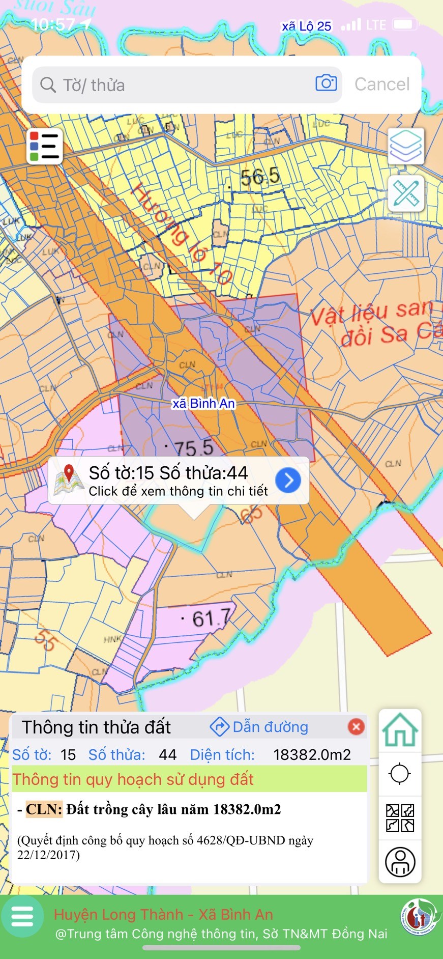 CHÍNH CHỦ CẦN BÁN 18381M2 ĐẤT SAU SÂN BAY LONG THÀNH – ĐỒNG NAI (MIÊN