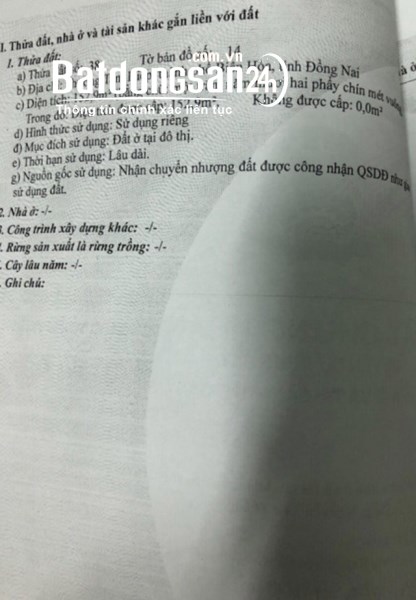 TÔI CẦN BÁN NHÀ 1TRỆT 1LẦU MT ĐƯỜNG ĐẶNG ĐỨC THUẬT- TAM HIỆP- BIÊN HÒA