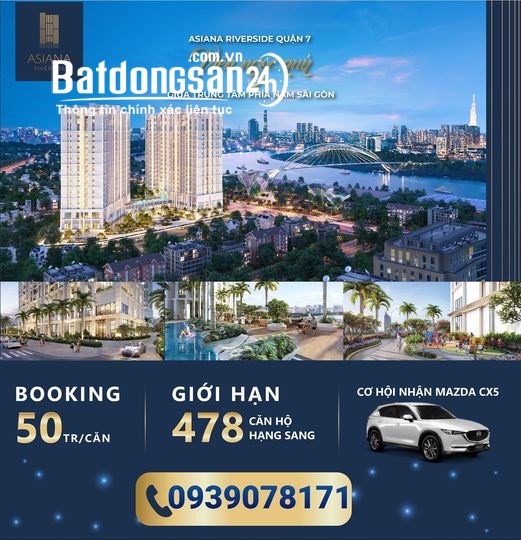 ASIANA RIVERSIDE - CĂN HỘ CAO CẤP 5 SAO CHỈ 65TR/M2 - 0939078171