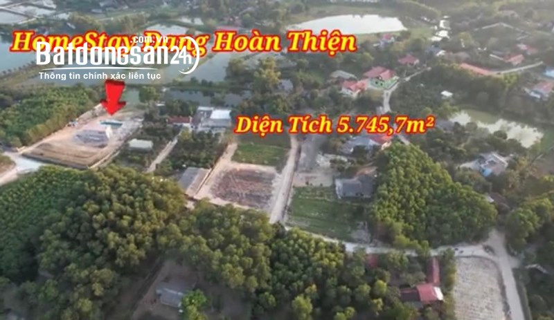 Lô Đất Nghỉ Dưỡng - HomeStay 5.745,7m2 Thế Đất Lưng Tựa Núi - Mặt