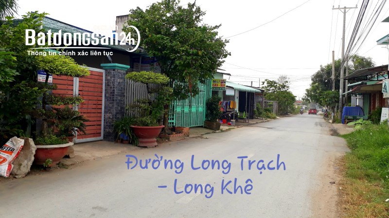 Cần Bán 163m2 Thổ,  Mặt Tiền Đường Long Trạch - Long Khê