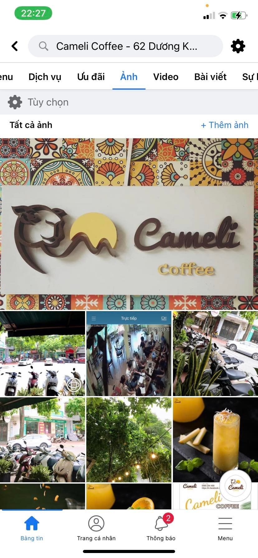 CẦN SANG NHƯỢNG GẤP QUÁN CAMELI COFFEE 2 TẦNG VIEW ĐẸP tại 62 Dương