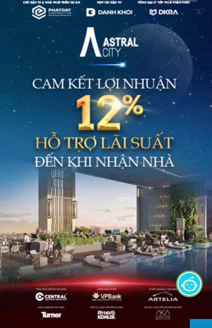 Căn hộ cao cấp Astral City Thuận An Bình Dương giá chỉ 1Ty890 Bạn sỡ