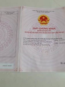 Chính Chủ bán nhà vị trí đẹp tại TP HẢI DƯƠNG