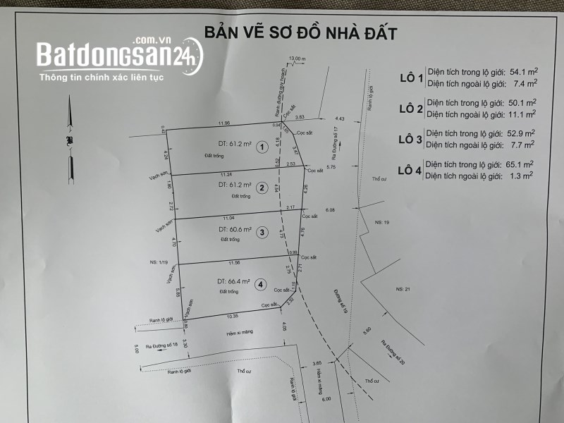 Đất 2 Mặt Tiền Kinh Doanh Ngay Đh Ngân Hàng Thủ Đức, Hẻm xe hơi 6m