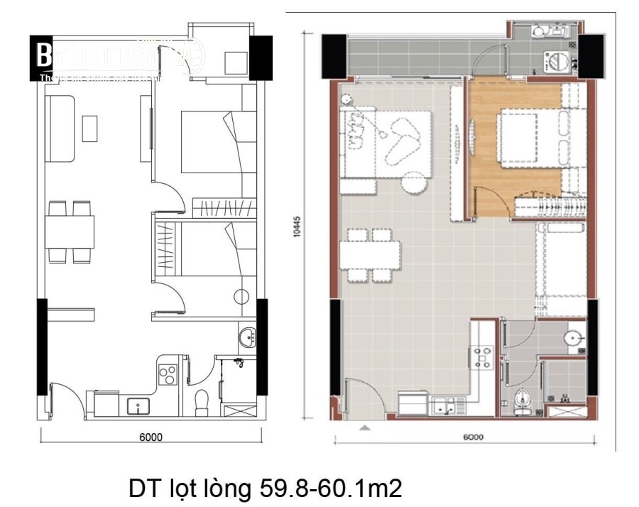 Bán căn hộ Quận 9_95.7m2_3PN, 3WC, 2 ban công, 2 cửa ra vào_3.97 tỷ