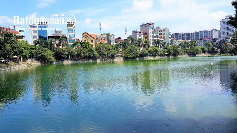 Bán nhà mặt hồ Phương Mai. Hè 2m, oto tránh. Thang máy, thông sàn, KD. 110m2 8T 30Tỷ