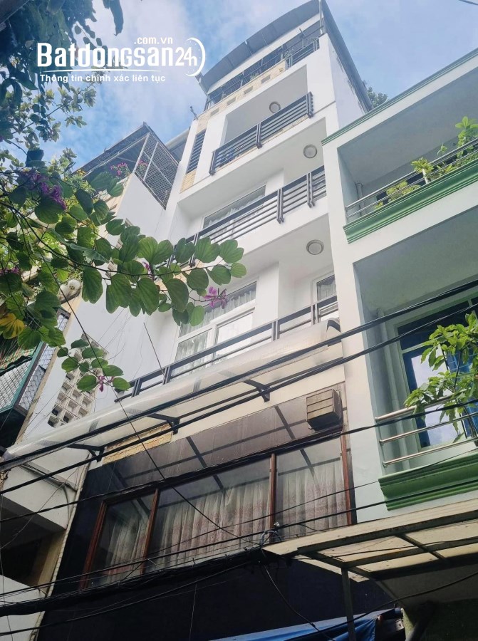 Nhà 6 tầng hiếm, gần MT Võ Văn Tần, Q3, hẻm thông, vừa ở vừa KD, sổ A4, 4PN 15.4 tỷ
