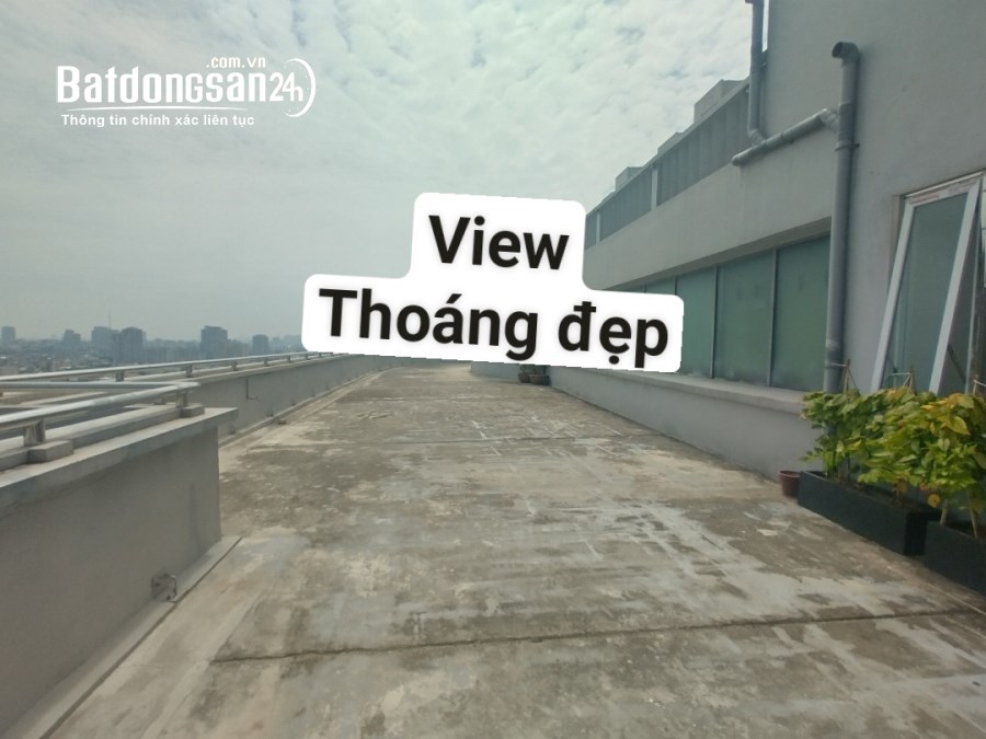 Mặt bằng sàn và ban công Rooftop. Tổng 700m2 thuê mọi mô hình. Thái Hà