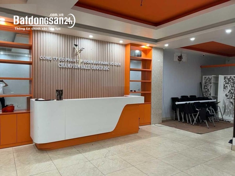 Cho thuê nhà liền kề KĐT A10 phố Nguyễn Chánh. Dt 80m2 x 4T xây thông, mặt tiền 6m 