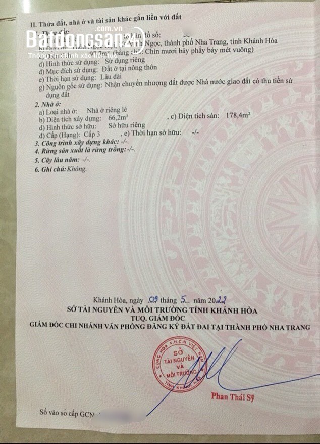 (VN69) BÁN NHÀ 3 TẦNG HẺM 3M THÔN NGỌC HỘI - VĨNH NGỌC