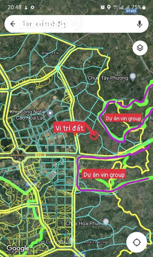 Bán đất Đường Đại lộ Thăng Long, Xã Yên Bình, Huyện Thạch Thất