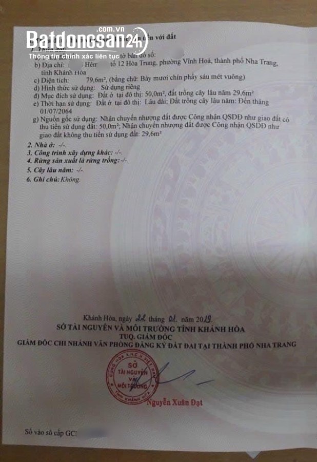 (VHO47) BÁN NHÀ MỚI XÂY HẺM HÒA TRUNG - VĨNH HÒA 
