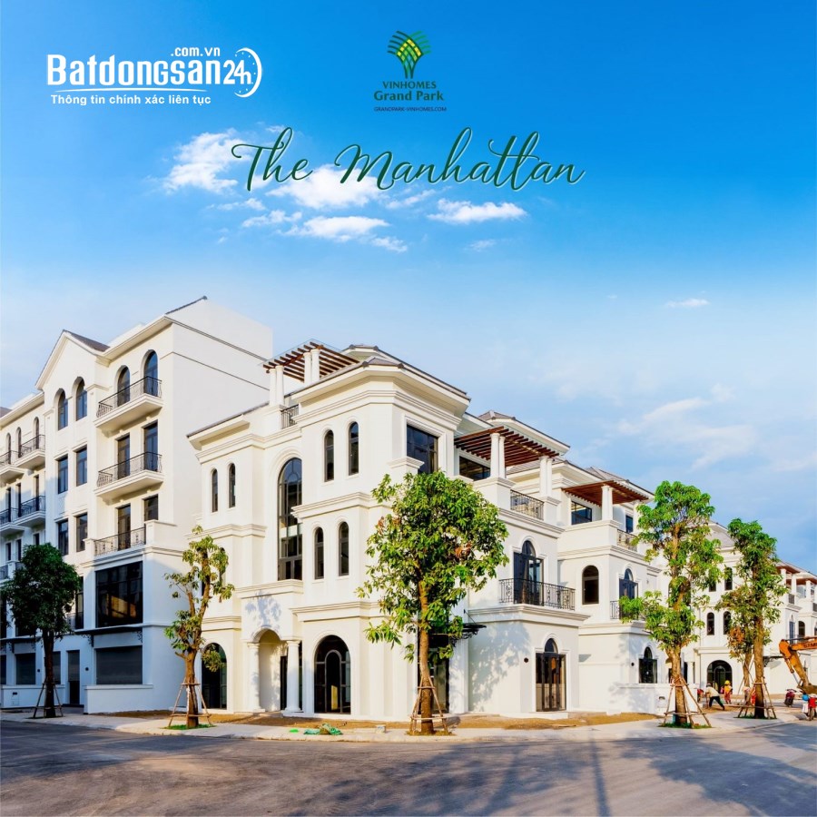 Shophouse The Manhattan giá gốc CĐT, c/k đến 11%, tặng ngay Vinfast