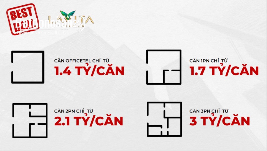Bán căn hộ 2pn Lavita Thuận An, Mặt tiền Ql13, Giá chỉ 29tr/m2 