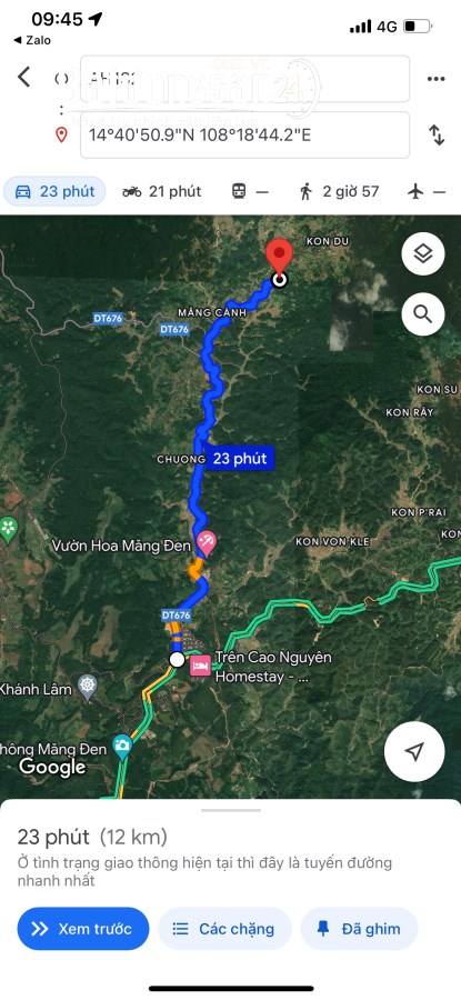 Bán Bất động sản măng đen, Xã Măng Cành, Huyện Kon Plông