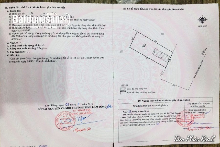 Bán đất Đường Quốc Lộ 20, Xã Phú Hội, Huyện Đức Trọng