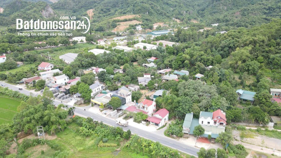 Lô đất 2 mặt tiền mặt đường Quốc lộ 6 TP Hòa Bình 100% thổ cư