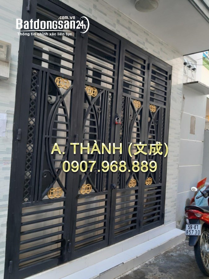 Bán nhà mới 4m4 x 9m5, 1 lầu , Văn Thân , Phường 8 ,Quận 6 