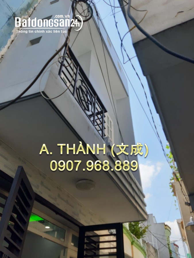 Bán nhà mới 4m4 x 9m5, 1 lầu , Văn Thân , Phường 8 ,Quận 6 