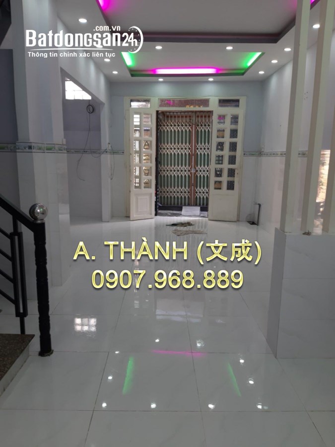 Bán nhà mới 4m4 x 9m5, 1 lầu , Văn Thân , Phường 8 ,Quận 6 