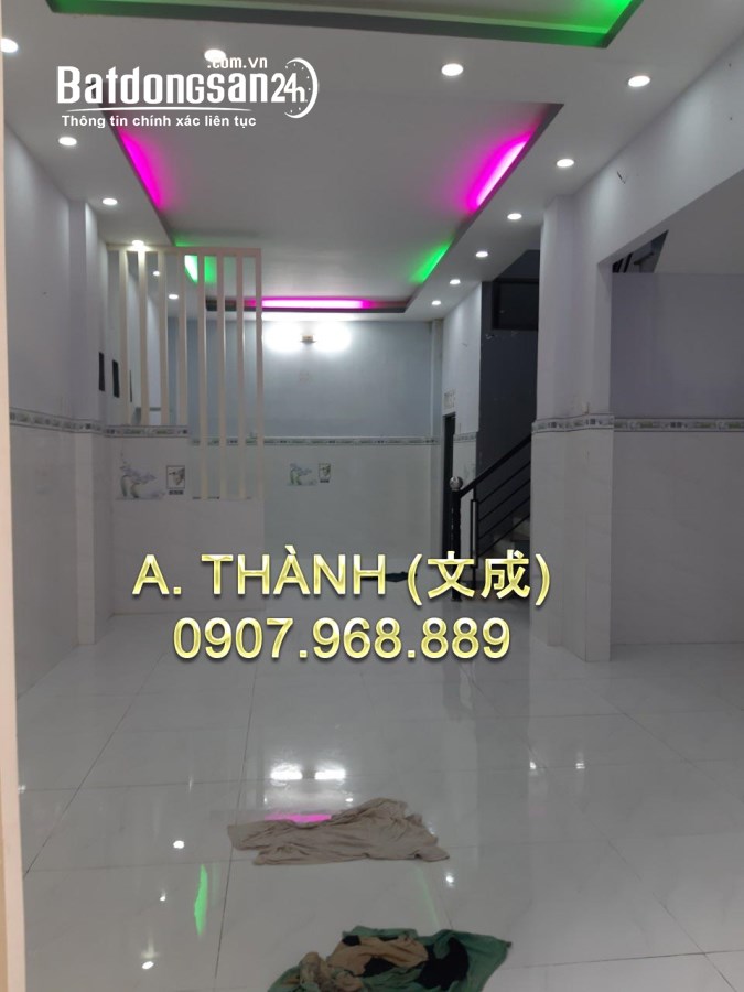 Bán nhà mới 4m4 x 9m5, 1 lầu , Văn Thân , Phường 8 ,Quận 6 