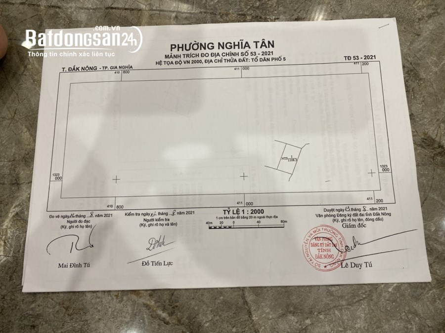 350m2 thổ cư view hồ tự nhiên tại trung tâm Tp. Gia Nghĩa tỉnh Đắk Nông