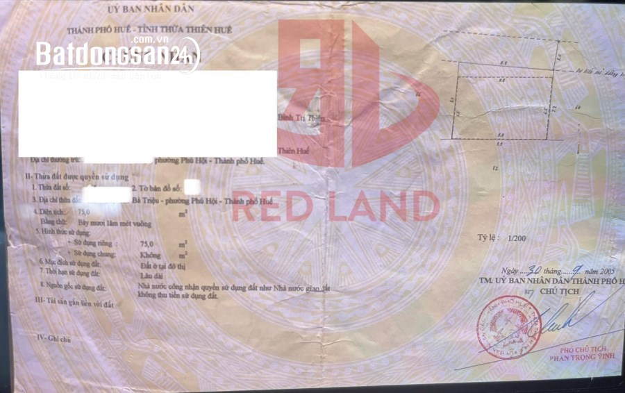 Bán nhà Đường Bà Triệu, Phường Phú Hội, Thành phố Huế