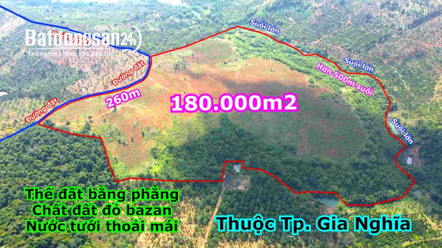 18ha đất rẫy giá cực rẻ tại thành phố Gia Nghĩa tỉnh Đắk Nông