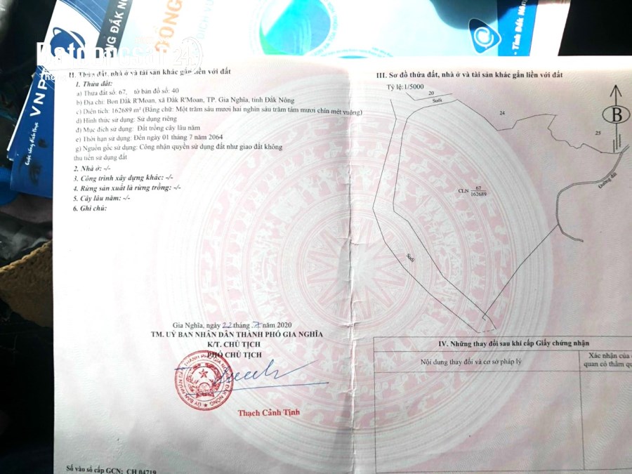 18ha đất rẫy giá cực rẻ tại thành phố Gia Nghĩa tỉnh Đắk Nông
