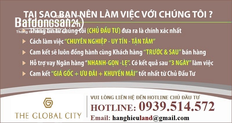 Chính sách mới The Global City CK thuê tới 100tr/tháng TT chỉ 20% còn lại TT tới 2028
