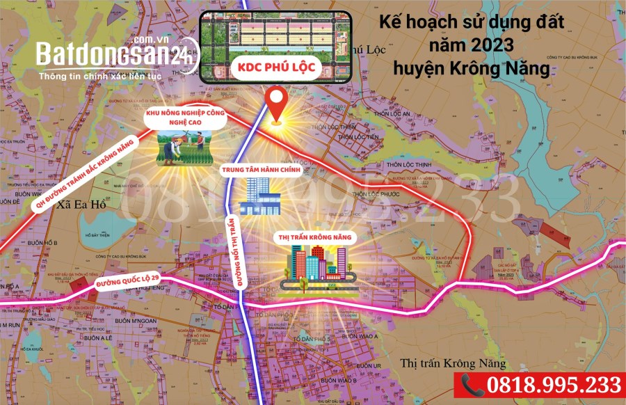 Bán 280m2 Ngang 12m Ngay Ngay "Trung tâm Hành Chính Mới" Krông Năng Với Giá Chỉ 6xxTR
